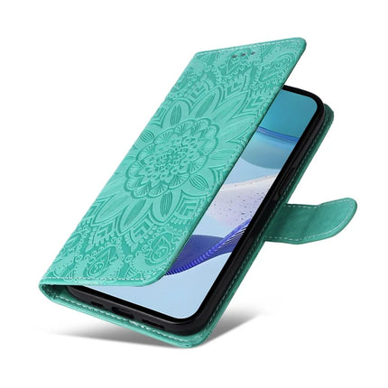 For Realme C75 / 14x 5G Case Sunflower Imprint Leather Wallet Phone Cover