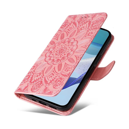 For Realme C75 / 14x 5G Case Sunflower Imprint Leather Wallet Phone Cover
