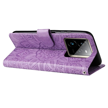 For Realme GT 7 Pro 5G Case Sunflower Imprint Leather Wallet Phone Cover