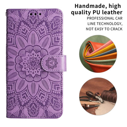 For Realme GT 7 Pro 5G Case Sunflower Imprint Leather Wallet Phone Cover