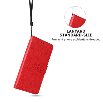 For Realme GT 7 Pro 5G Case Sunflower Imprint Leather Wallet Phone Cover