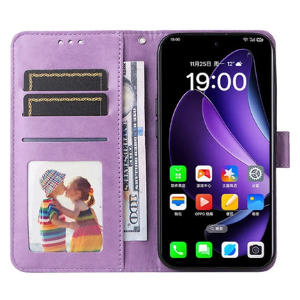 For Oppo Reno13 5G (Global) Case Sunflower Imprint Leather Wallet Phone Cover