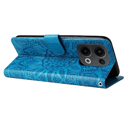 For Oppo Reno13 5G (Global) Case Sunflower Imprint Leather Wallet Phone Cover