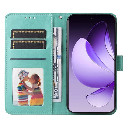 For Oppo Reno13 Pro 5G Case Sunflower Imprint Leather Wallet Phone Cover