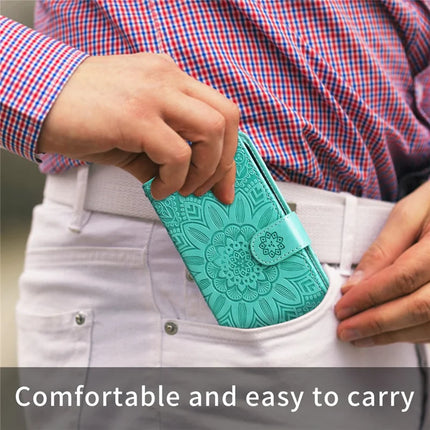 For Oppo Reno13 Pro 5G Case Sunflower Imprint Leather Wallet Phone Cover