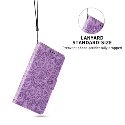 For Oppo Reno13 Pro 5G Case Sunflower Imprint Leather Wallet Phone Cover