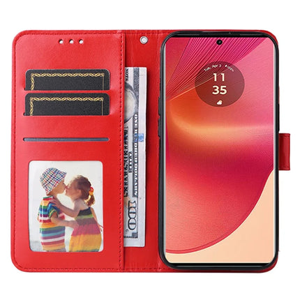 For Motorola Edge 50 Fusion 5G Case Sunflower Imprint Leather Wallet Phone Cover