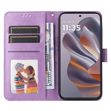 Wallet Case for Motorola Edge 50 Neo 5G / Moto S50 5G / ThinkPhone 25 5G Leather Phone Cover Sunflower Imprint