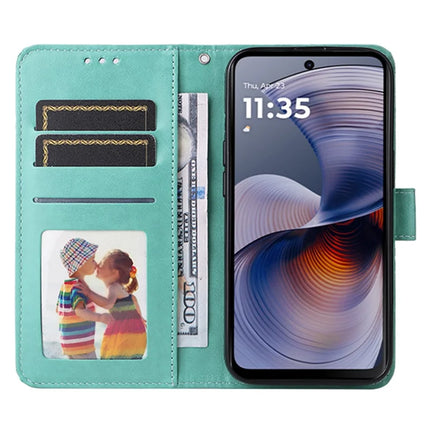 For Motorola Moto G55 5G Case Sunflower Imprint Leather Wallet Phone Cover