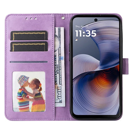 For Motorola Moto G55 5G Case Sunflower Imprint Leather Wallet Phone Cover