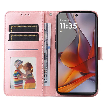 For Motorola Moto G75 5G Case Sunflower Imprint Leather Wallet Phone Cover