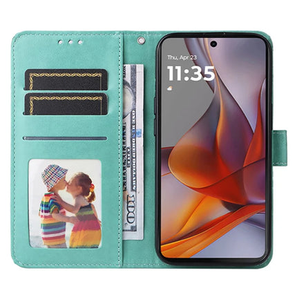 For Motorola Moto G75 5G Case Sunflower Imprint Leather Wallet Phone Cover
