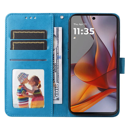 For Motorola Moto G75 5G Case Sunflower Imprint Leather Wallet Phone Cover