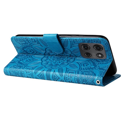 For Motorola Moto G75 5G Case Sunflower Imprint Leather Wallet Phone Cover