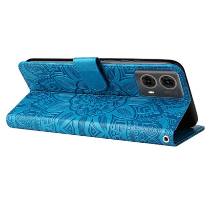 For Motorola Moto G85 5G  /  S50 Neo 5G Case Sunflower Imprint Leather Wallet Phone Cover