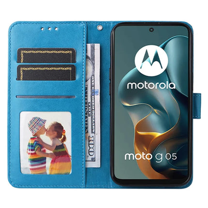 For Motorola Moto G05 4G / E15 4G Case Sunflower Imprint Leather Wallet Phone Cover