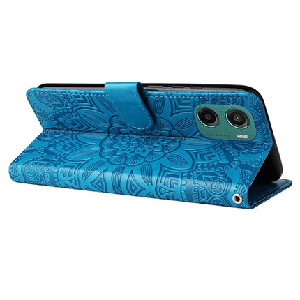 For Motorola Moto G05 4G / E15 4G Case Sunflower Imprint Leather Wallet Phone Cover