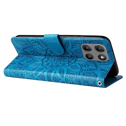 Wallet Case for Motorola Moto G15 4G / G15 Power 4G Leather Phone Cover Sunflower Imprint