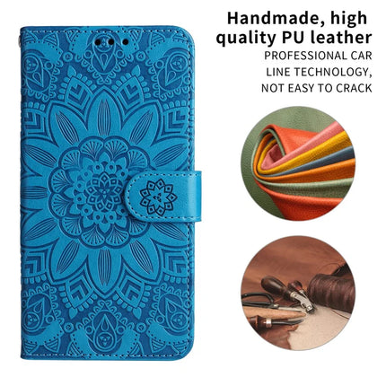 Wallet Case for OnePlus 13R 5G / Ace 5 5G / Ace 5 Pro 5G Leather Phone Cover Sunflower Imprint