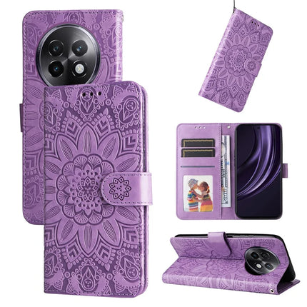 For Realme 13+ 5G / 13 Pro 5G (China) Case Sunflower Imprint Leather Wallet Phone Cover
