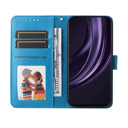For Realme 13+ 5G / 13 Pro 5G (China) Case Sunflower Imprint Leather Wallet Phone Cover
