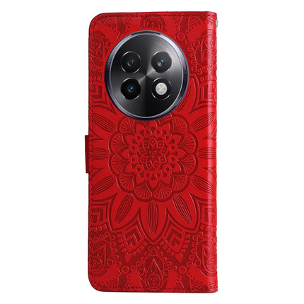 For Realme 13+ 5G / 13 Pro 5G (China) Case Sunflower Imprint Leather Wallet Phone Cover