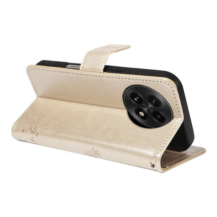 For OnePlus 13 Leather Phone Case Cat Tree Pattern Design Wallet Cover Stand