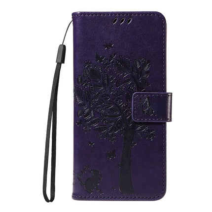 For OnePlus 13 Leather Phone Case Cat Tree Pattern Design Wallet Cover Stand