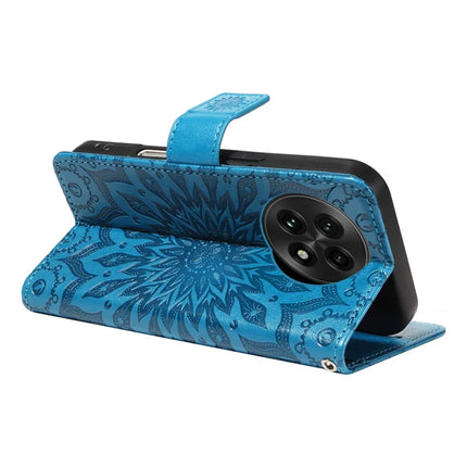 For OnePlus 13 Leather Wallet Case Sunflower Imprinted Phone Cover