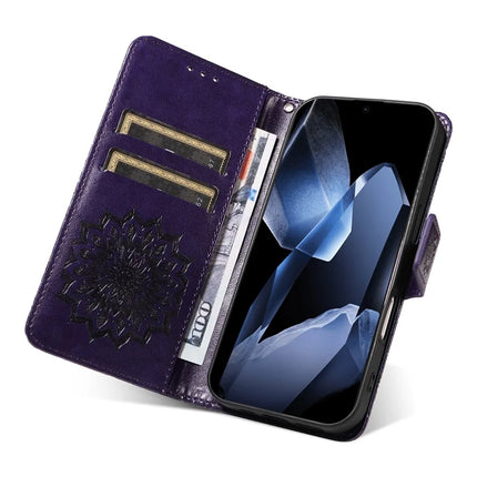 For OnePlus 13 Leather Wallet Case Sunflower Imprinted Phone Cover