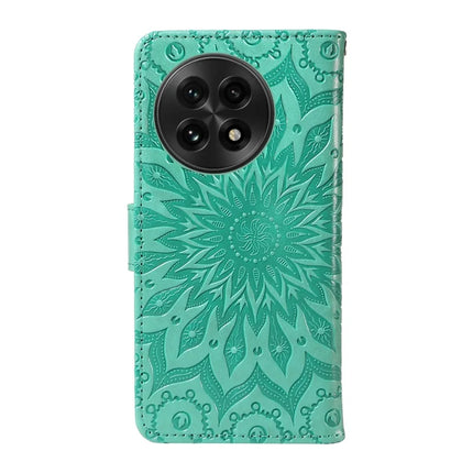 For OnePlus 13 Leather Wallet Case Sunflower Imprinted Phone Cover