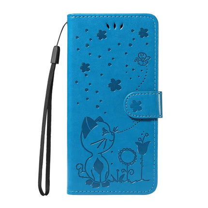 For OnePlus 13 Leather Wallet Case Cat Bee Pattern Phone Cover Stand