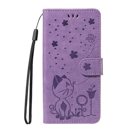 For OnePlus 13 Leather Wallet Case Cat Bee Pattern Phone Cover Stand