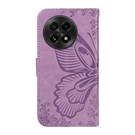 For OnePlus 13 Case Butterfly Pattern PU Leather Folio Flip Phone Cover -  Light Purple