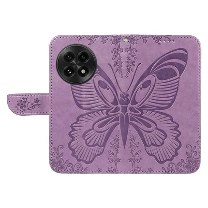 For OnePlus 13 Case Butterfly Pattern PU Leather Folio Flip Phone Cover -  Light Purple