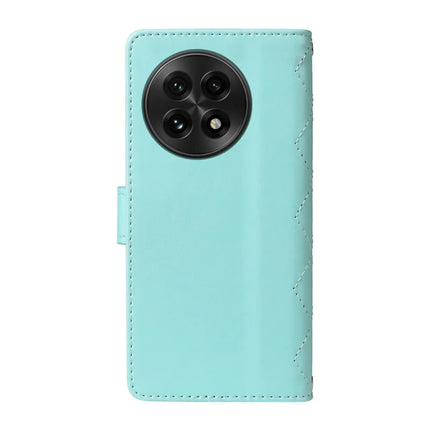 For OnePlus 13 Wallet Case Rhombus Leather Phone Cover with Strap