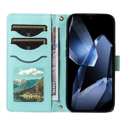 For OnePlus 13 Wallet Case Rhombus Leather Phone Cover with Strap
