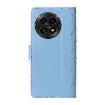 For OnePlus 13 Wallet Case Rhombus Leather Phone Cover with Strap
