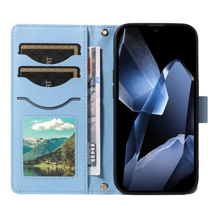 For OnePlus 13 Wallet Case Rhombus Leather Phone Cover with Strap