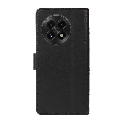 For OnePlus 13 Wallet Case Rhombus Leather Phone Cover with Strap