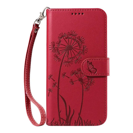 For OnePlus 13 Leather Wallet Case with Strap Dandelion Imprint Phone Stand Cover