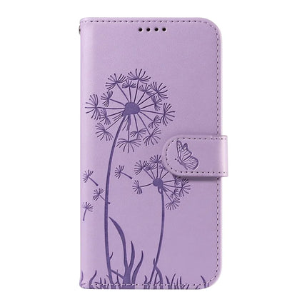 For OnePlus 13 Leather Wallet Case with Strap Dandelion Imprint Phone Stand Cover