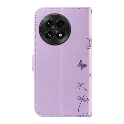 For OnePlus 13 Leather Wallet Case with Strap Dandelion Imprint Phone Stand Cover