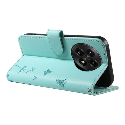 For OnePlus 13 Leather Wallet Case with Strap Dandelion Imprint Phone Stand Cover