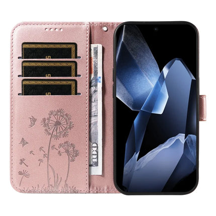 For OnePlus 13 Leather Wallet Case with Strap Dandelion Imprint Phone Stand Cover