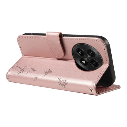 For OnePlus 13 Leather Wallet Case with Strap Dandelion Imprint Phone Stand Cover