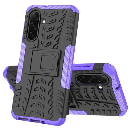 For Samsung Galaxy A26 5G Case Tyre Pattern Design PC + TPU Phone Cover with Kickstand