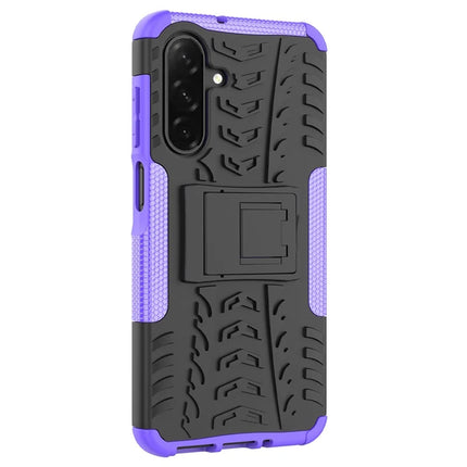 For Samsung Galaxy A26 5G Case Tyre Pattern Design PC + TPU Phone Cover with Kickstand