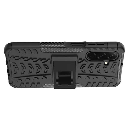 For Samsung Galaxy A26 5G Case Tyre Pattern Design PC + TPU Phone Cover with Kickstand