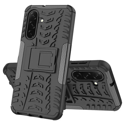 For Samsung Galaxy A26 5G Case Tyre Pattern Design PC + TPU Phone Cover with Kickstand